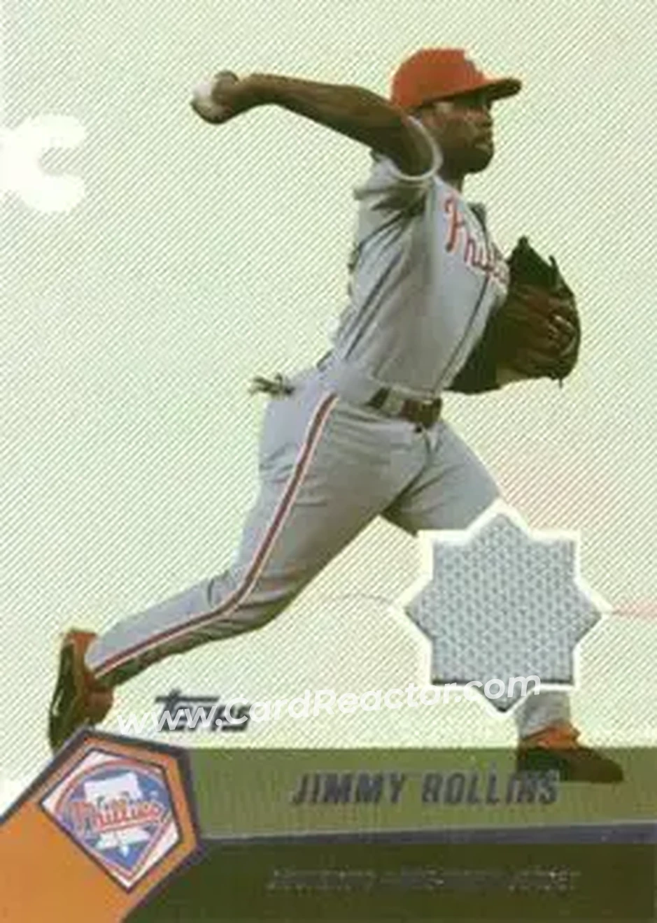 2004 Topps Clubhouse Collection #JRO - Jimmy Rollins - Philadelphia Phillies - Front
