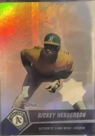 2004 Topps Clubhouse Collection #RHE - Rickey Henderson - Oakland Athletics