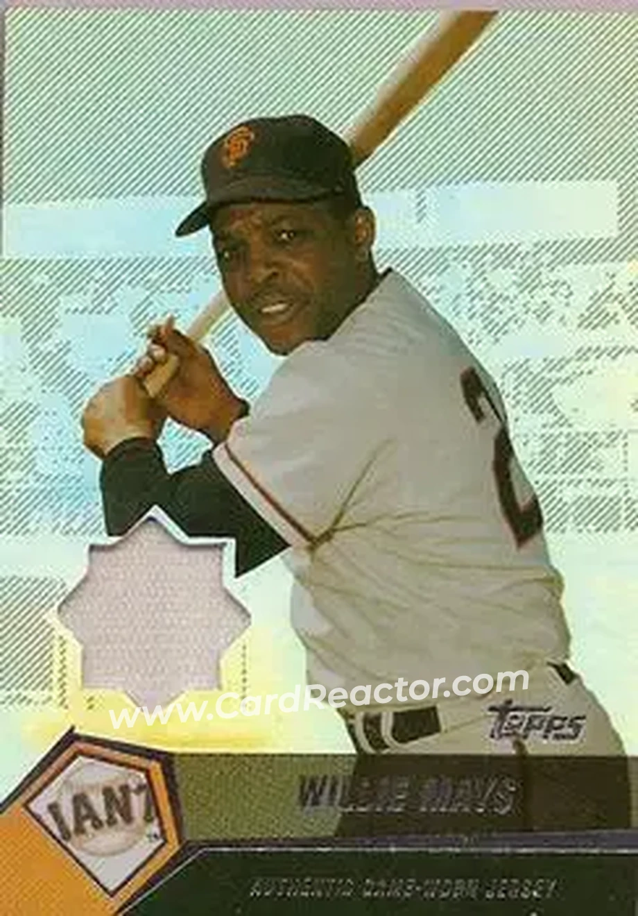 2004 Topps Clubhouse Collection #WM - Willie Mays - San Francisco Giants - Front