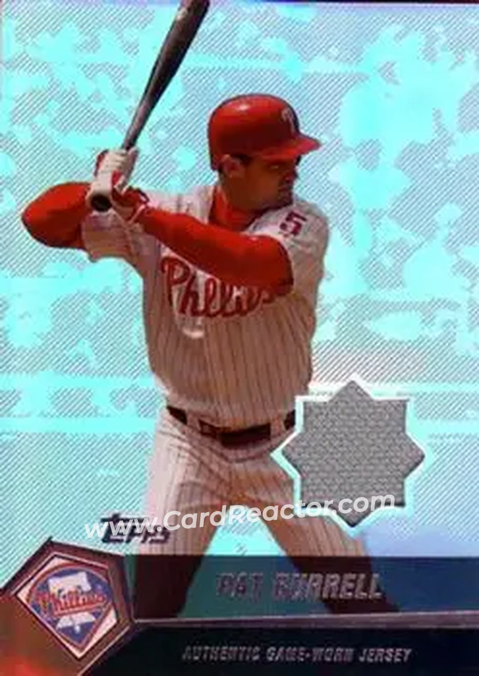 2004 Topps Clubhouse Collection #PB - Pat Burrell - Philadelphia Phillies - Front