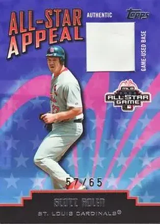 2004 Topps Clubhouse Collection - All-Star Appeal Relics Base #ASBS-SR - Scott Rolen - St. Louis Cardinals