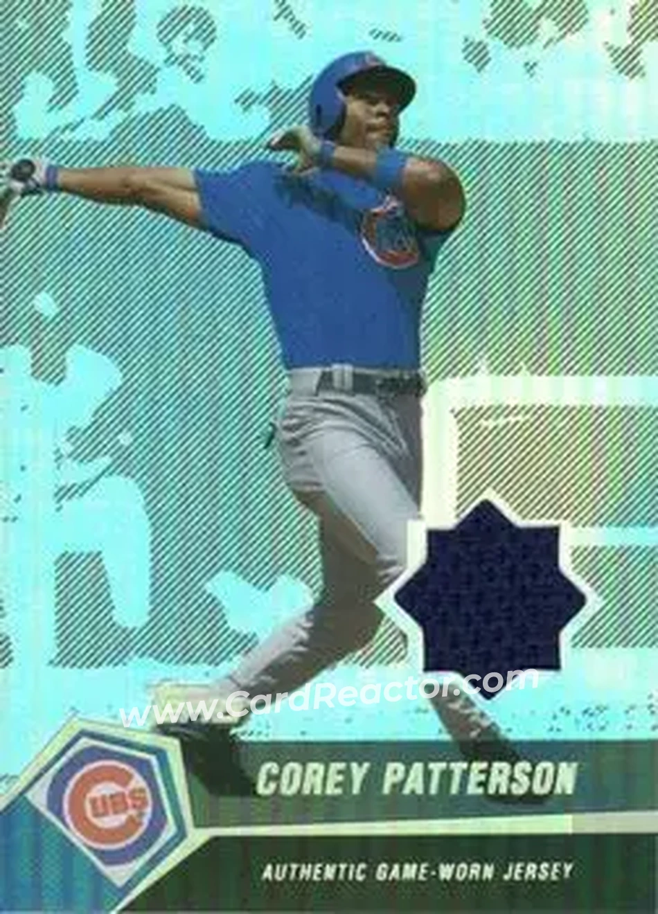 2004 Topps Clubhouse Collection - Black Relics #CPA - Corey Patterson - Chicago Cubs - Front