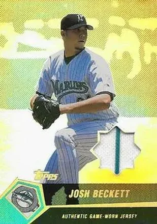2004 Topps Clubhouse Collection - Black Relics #JPB - Josh Beckett - Florida Marlins