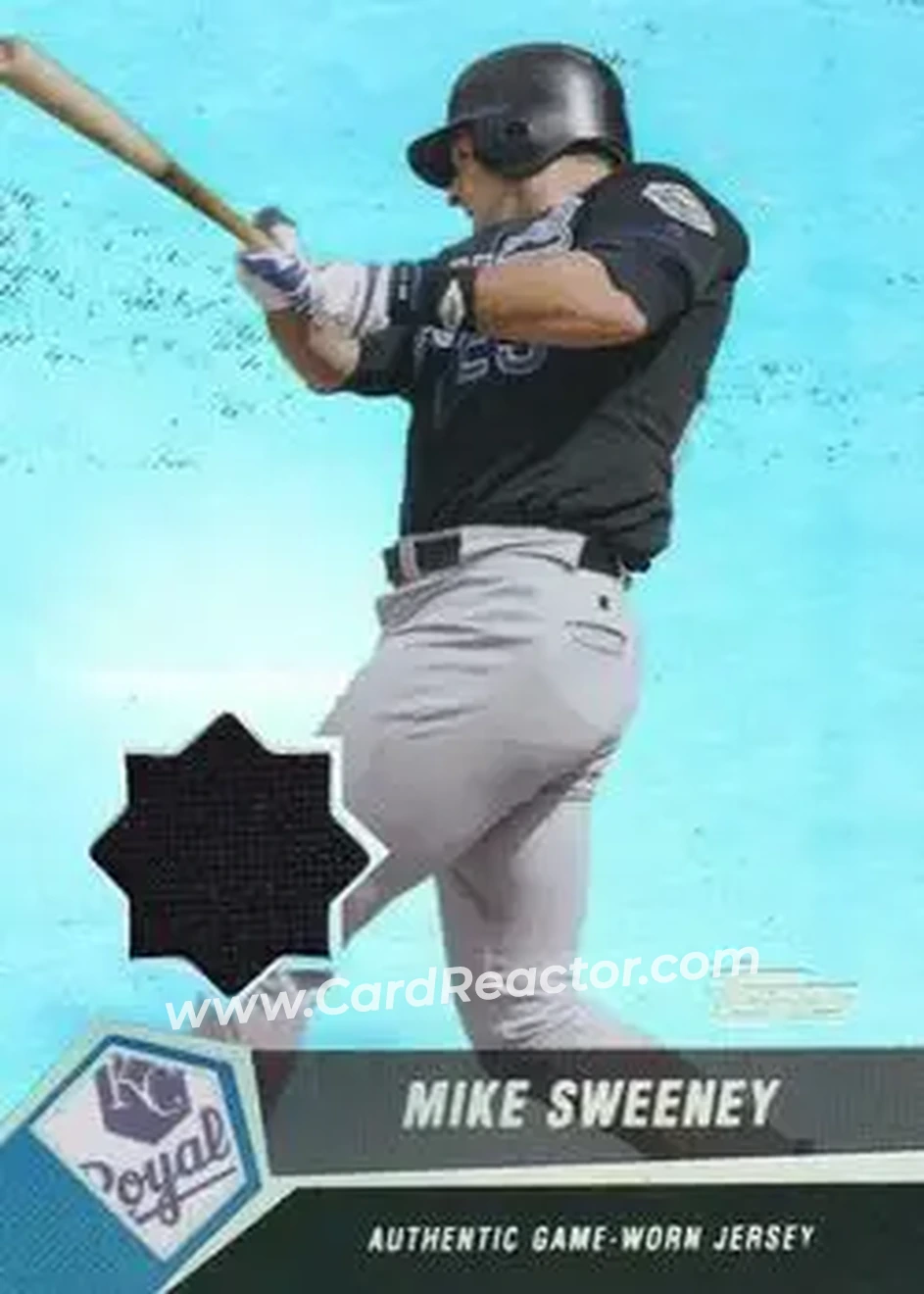2004 Topps Clubhouse Collection - Black Relics #MSW - Mike Sweeney - Kansas City Royals - Front