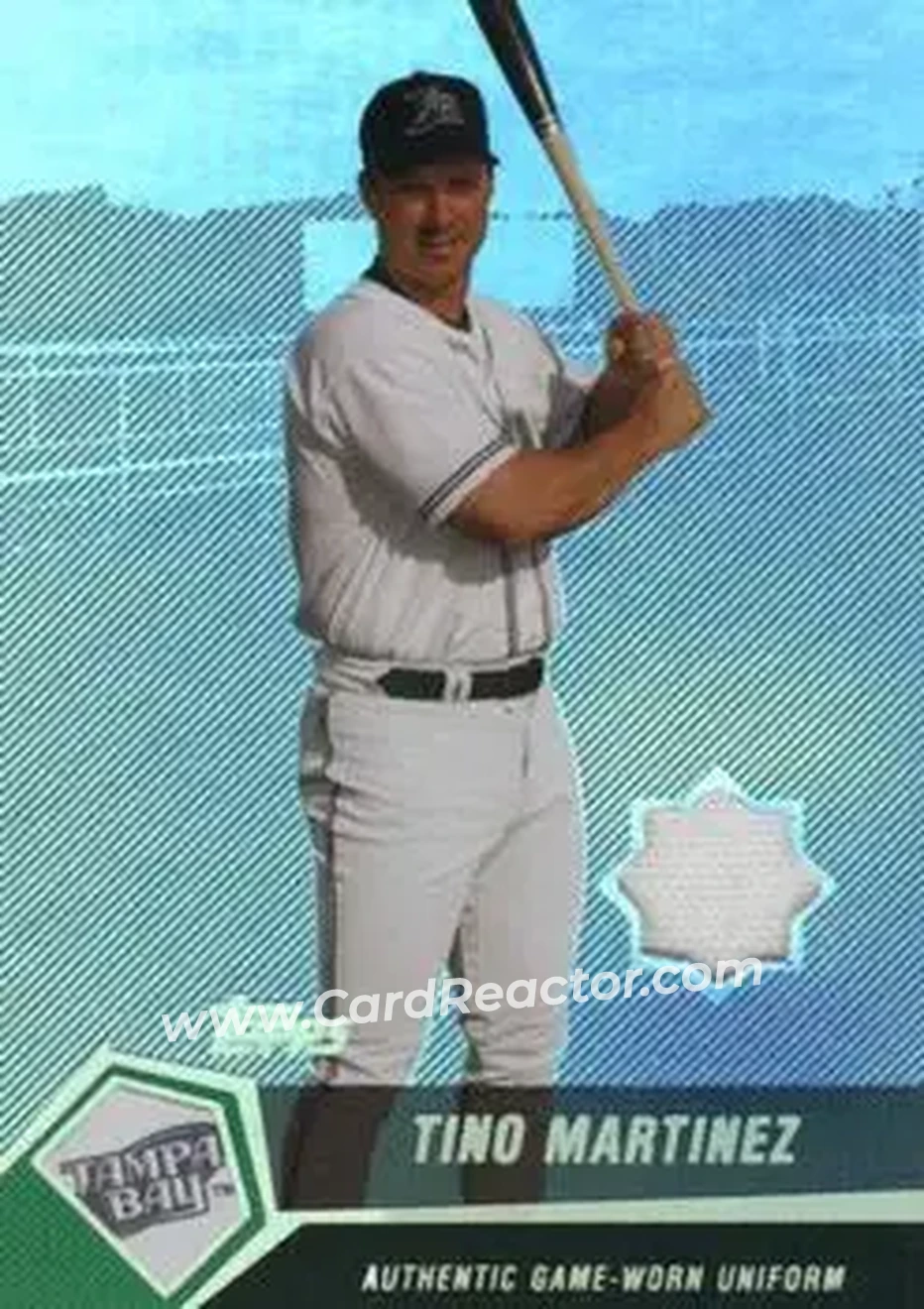 2004 Topps Clubhouse Collection - Black Relics #TM - Tino Martinez - Tampa Bay Devil Rays - Front