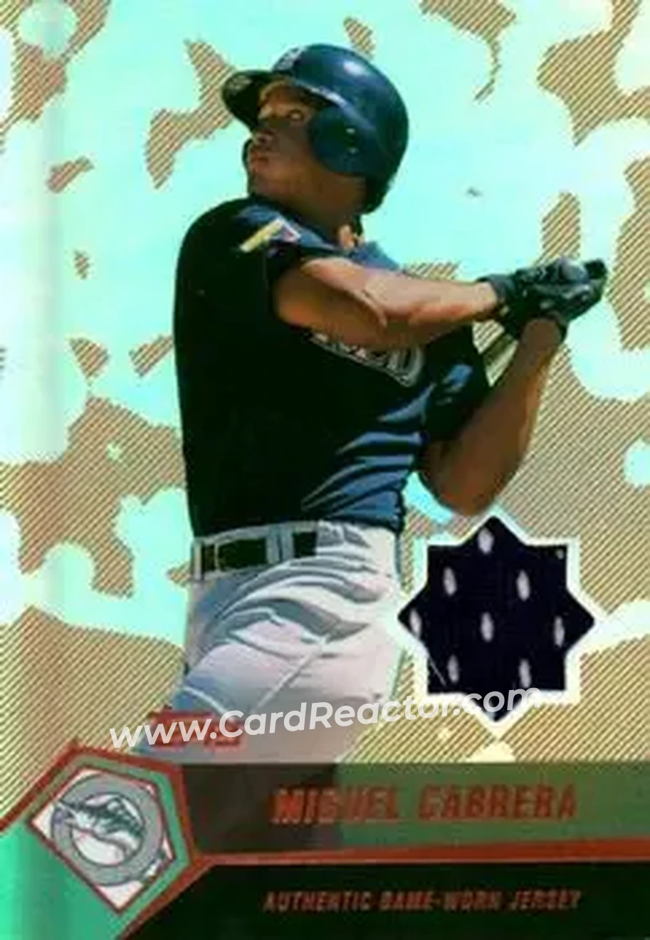 2004 Topps Clubhouse Collection - Copper Relics #MC - Miguel Cabrera - Florida Marlins - Front