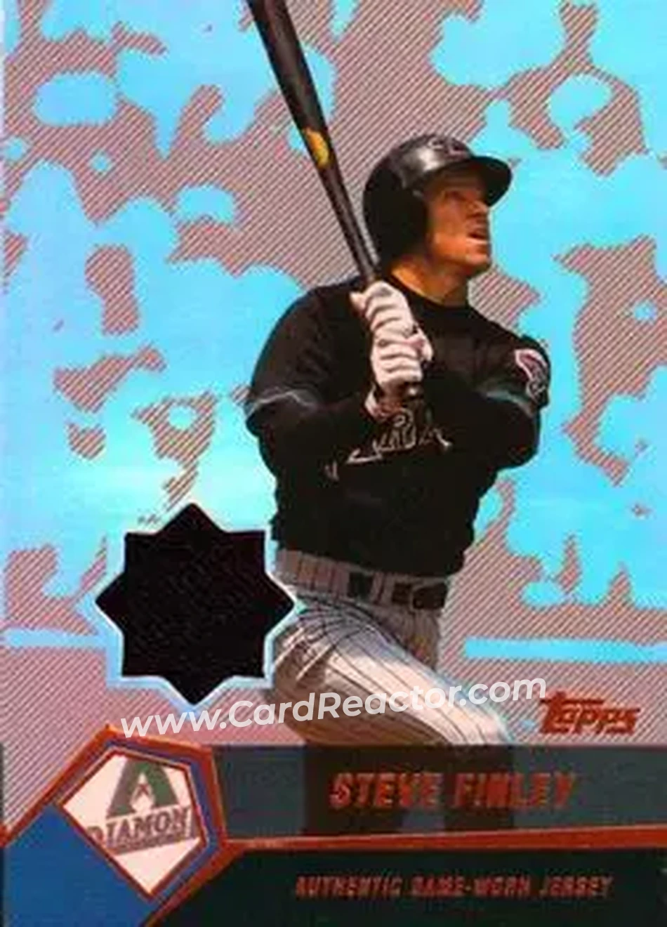 2004 Topps Clubhouse Collection - Copper Relics #SF - Steve Finley - Arizona Diamondbacks - Front