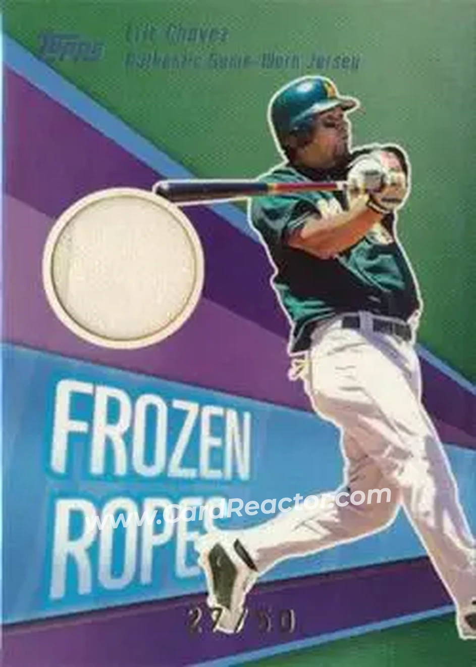2004 Topps Clubhouse Collection - Frozen Ropes Relics #FR-EC - Eric Chavez - Oakland Athletics - Front
