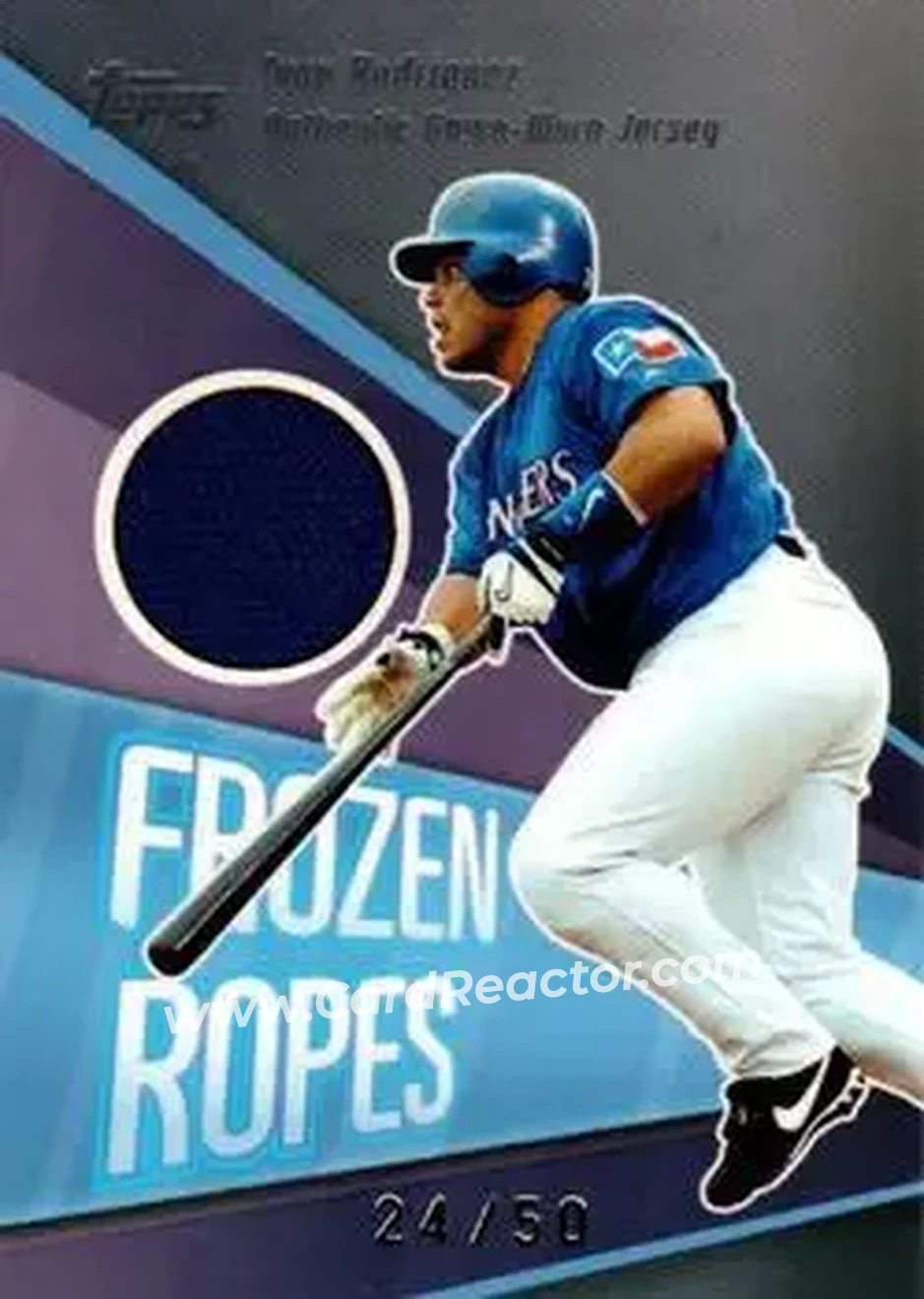 2004 Topps Clubhouse Collection - Frozen Ropes Relics #FR-IR - Ivan Rodriguez - Texas Rangers - Front