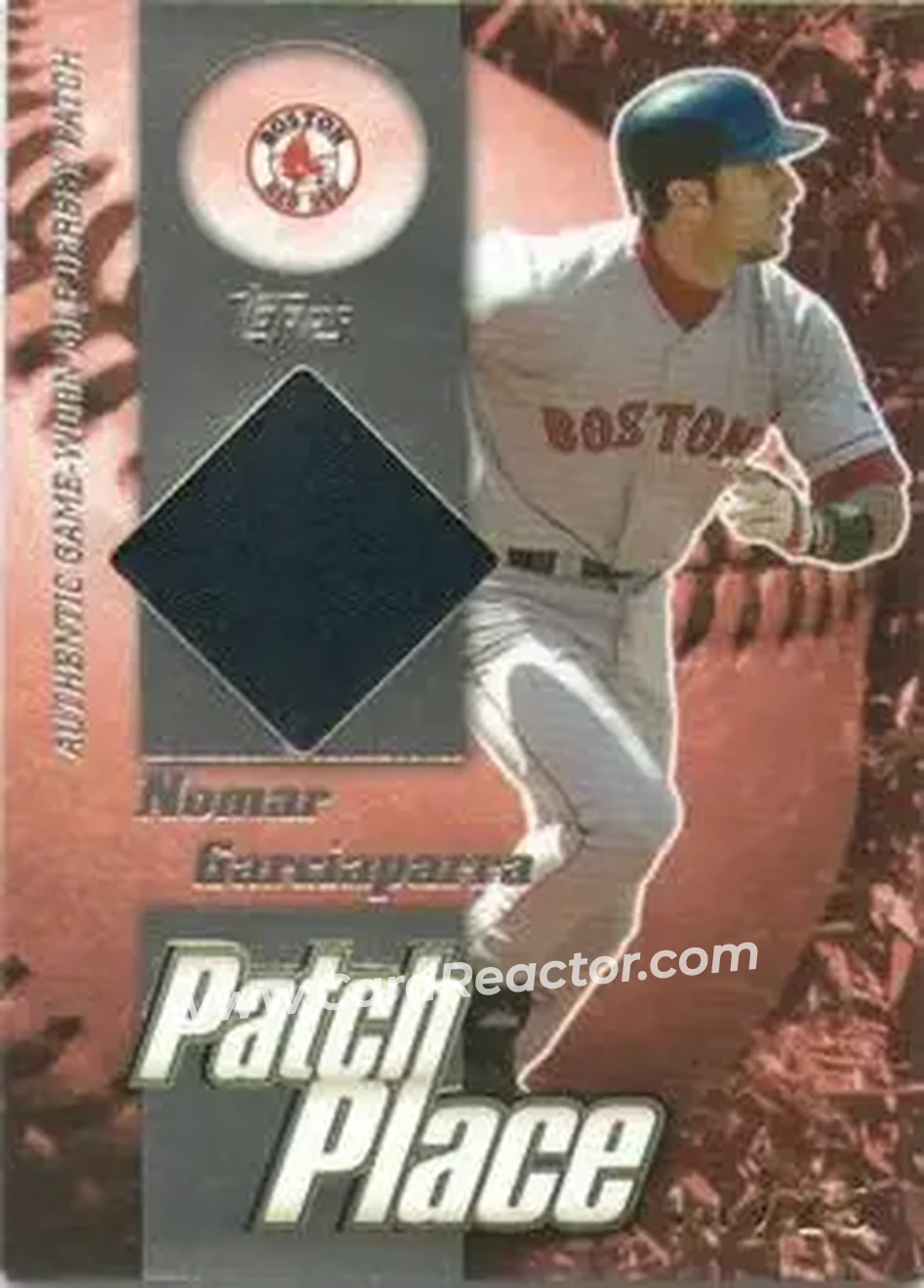 2004 Topps Clubhouse Collection - Patch Place Relics #PP-NG - Nomar Garciaparra - Boston Red Sox - Front