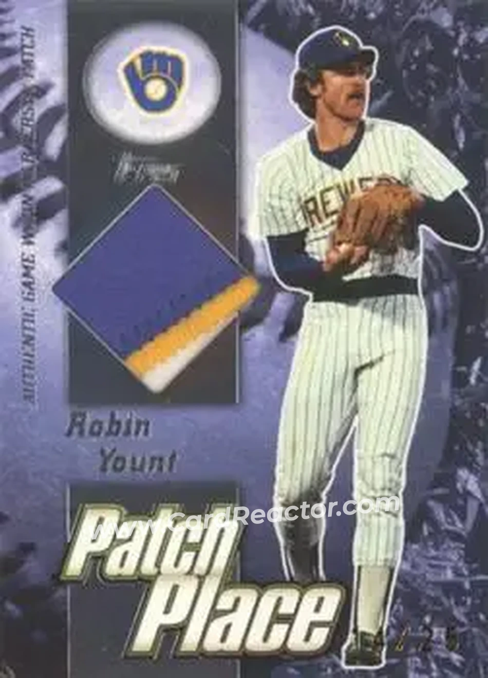 2004 Topps Clubhouse Collection - Patch Place Relics #PP-RY - Robin Yount - Milwaukee Brewers - Front