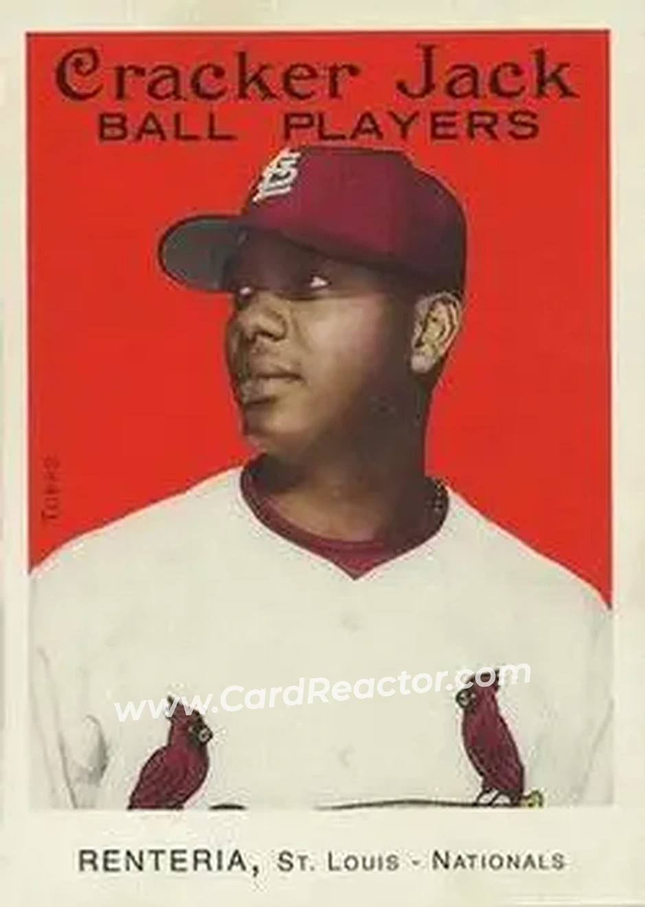 2004 Topps Cracker Jack #2 - Edgar Renteria - St. Louis Cardinals - Front 2004 Topps Cracker Jack #2 - Edgar Renteria - St. Louis Cardinals - Front