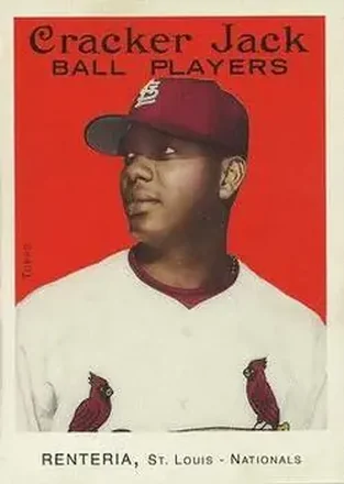 2004 Topps Cracker Jack #2 - Edgar Renteria - St. Louis Cardinals