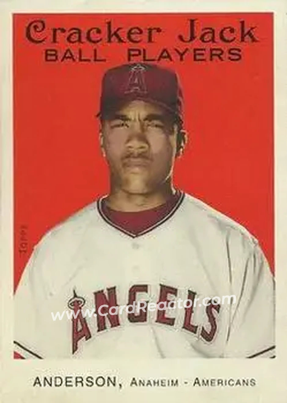 2004 Topps Cracker Jack #4 - Garret Anderson - Anaheim Angels - Front