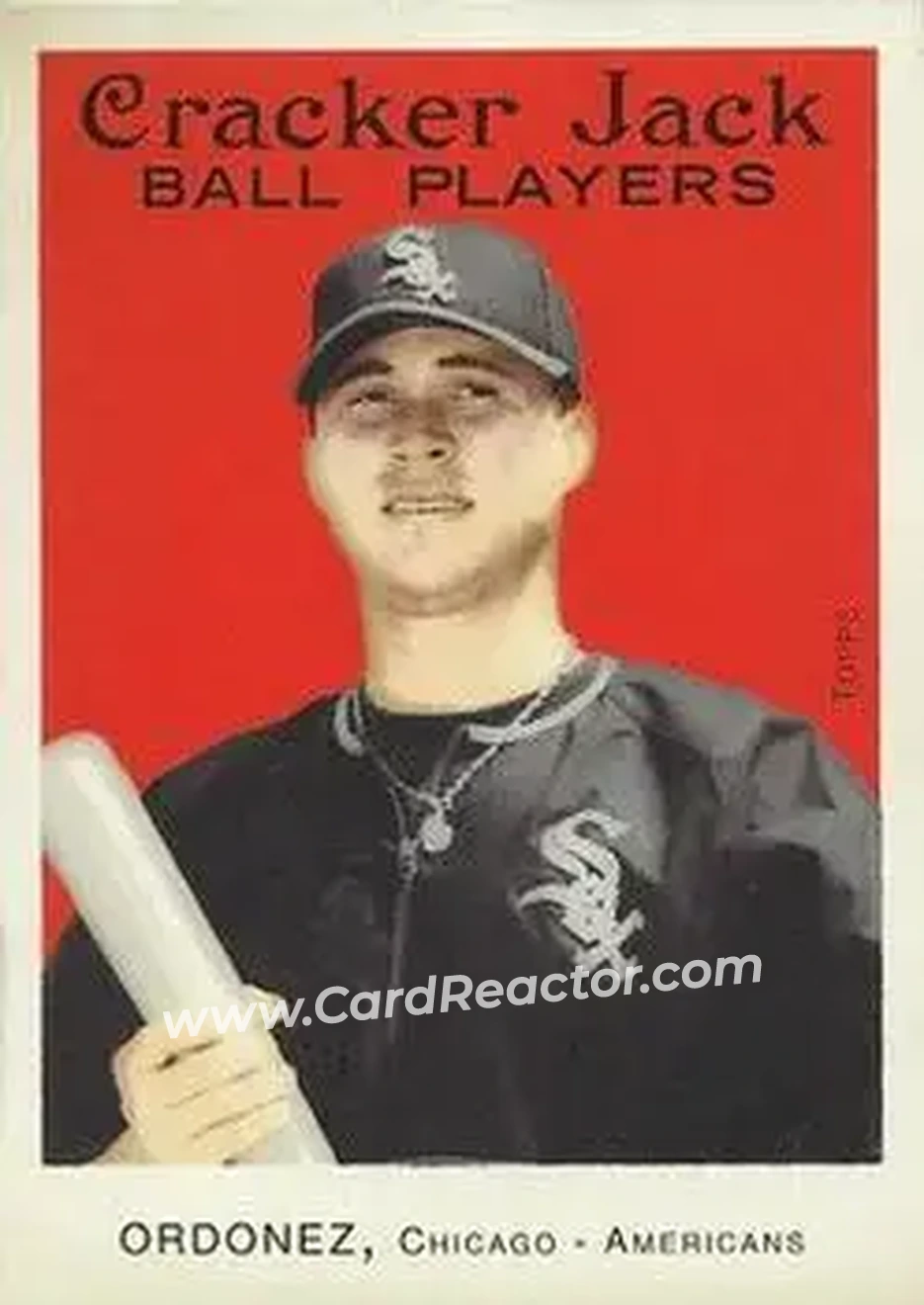 2004 Topps Cracker Jack #8 - Magglio Ordonez - Chicago White Sox - Front
