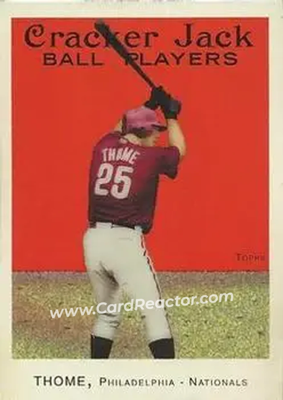2004 Topps Cracker Jack #25 - Jim Thome - Philadelphia Phillies - Front