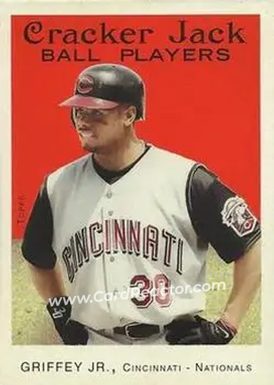 2004 Topps Cracker Jack #30 - Ken Griffey Jr. - Cincinnati Reds - Front