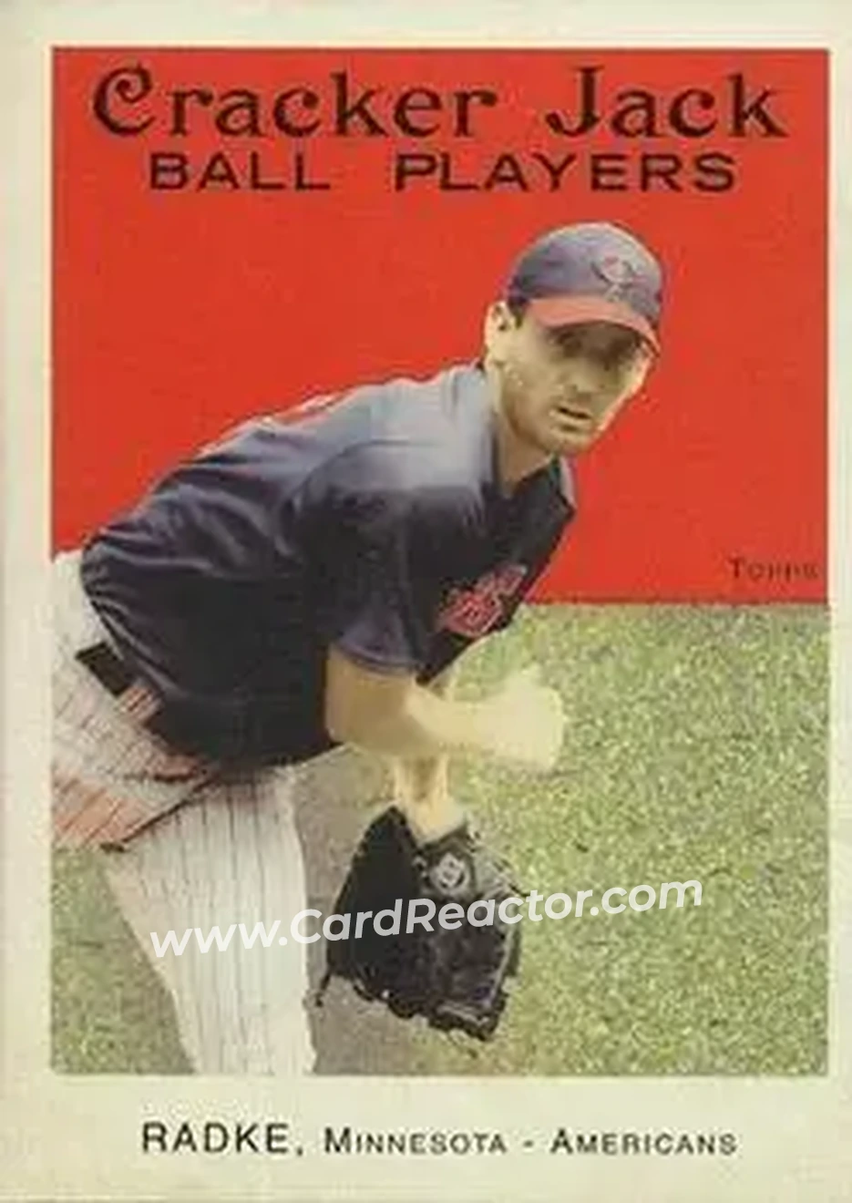 2004 Topps Cracker Jack #33 - Brad Radke - Minnesota Twins - Front
