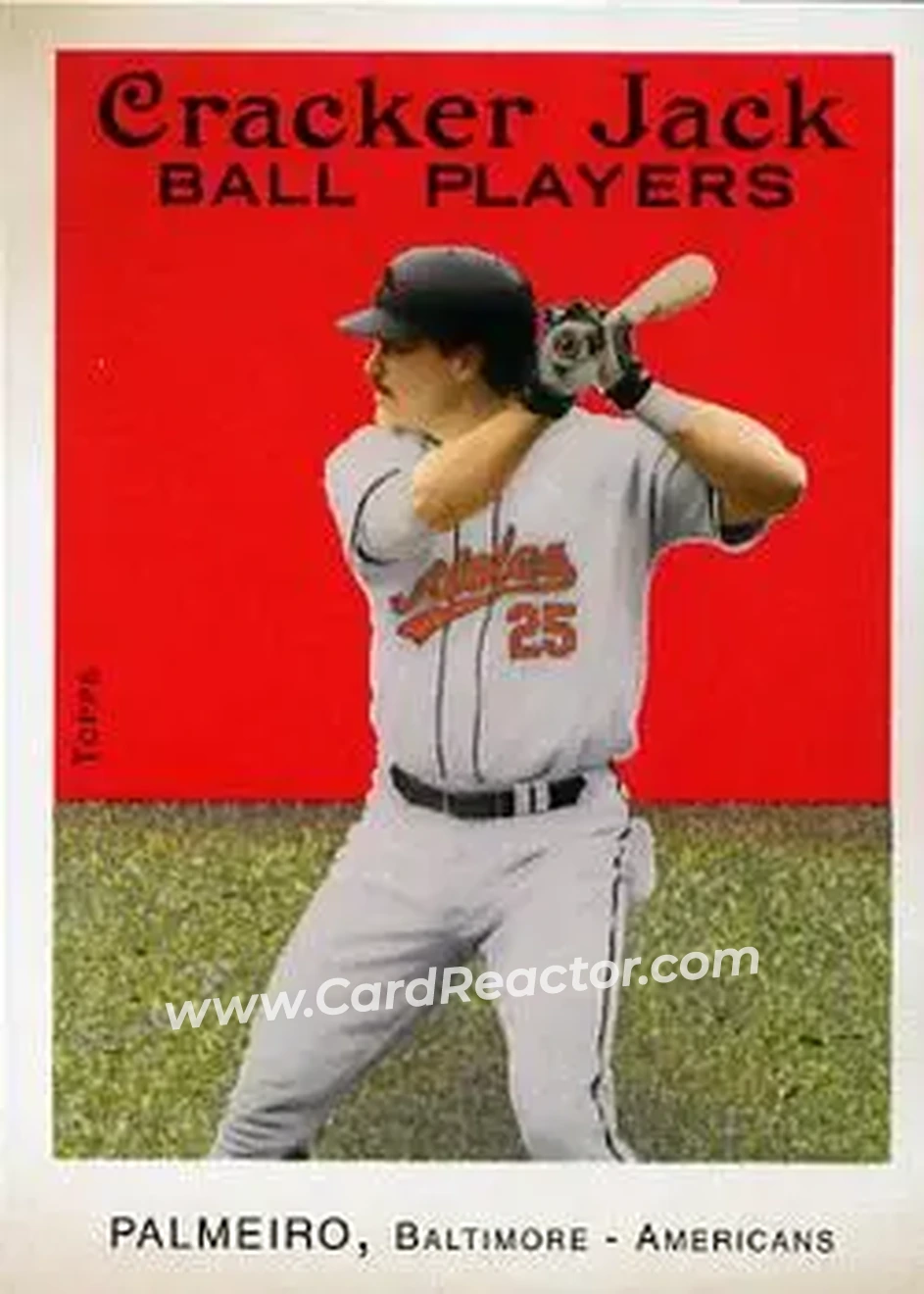2004 Topps Cracker Jack #38 - Rafael Palmeiro - Baltimore Orioles - Front