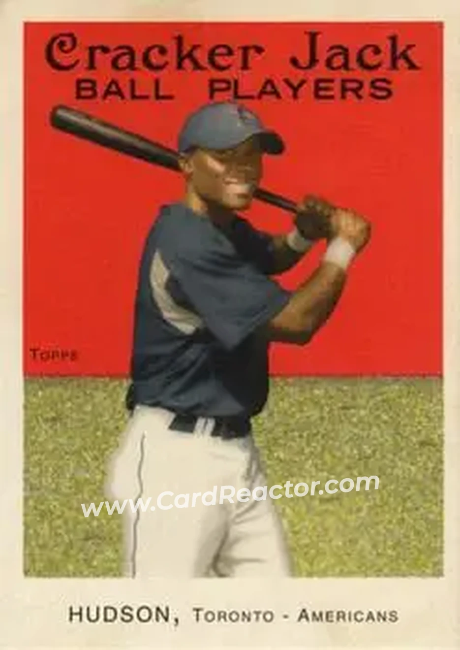 2004 Topps Cracker Jack #42 - Orlando Hudson - Toronto Blue Jays - Front