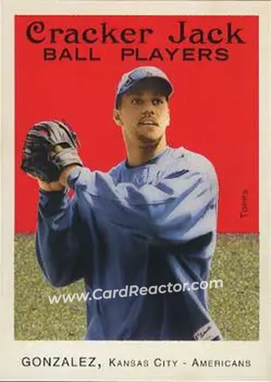 2004 Topps Cracker Jack #52 - Juan Gonzalez - Kansas City Royals - Front