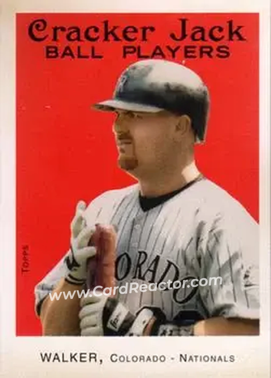2004 Topps Cracker Jack #58 - Larry Walker - Colorado Rockies - Front