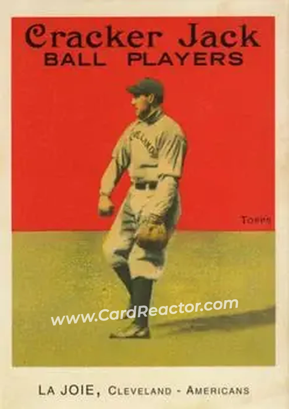 2004 Topps Cracker Jack #66a - Nap Lajoie - Cleveland Naps - Front
