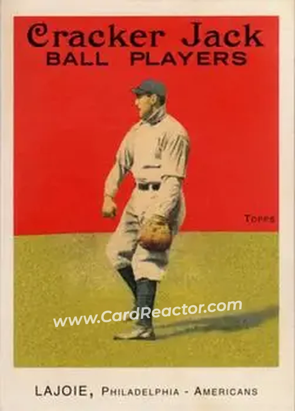 2004 Topps Cracker Jack #66b - Nap Lajoie - Philadelphia Athletics - Front