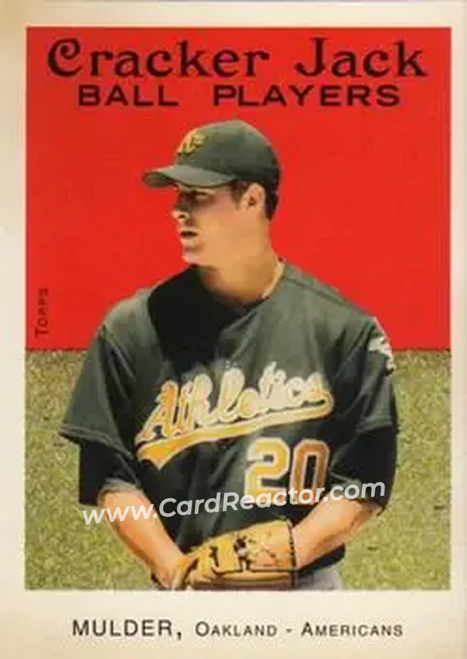 2004 Topps Cracker Jack #77 - Mark Mulder - Oakland Athletics - Front