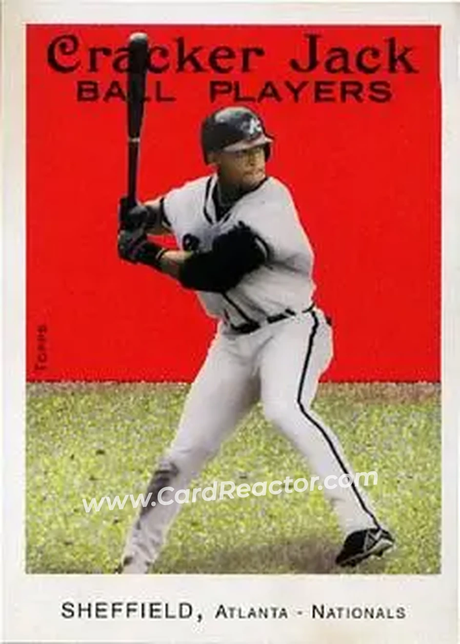 2004 Topps Cracker Jack #95 - Gary Sheffield - Atlanta Braves - Front
