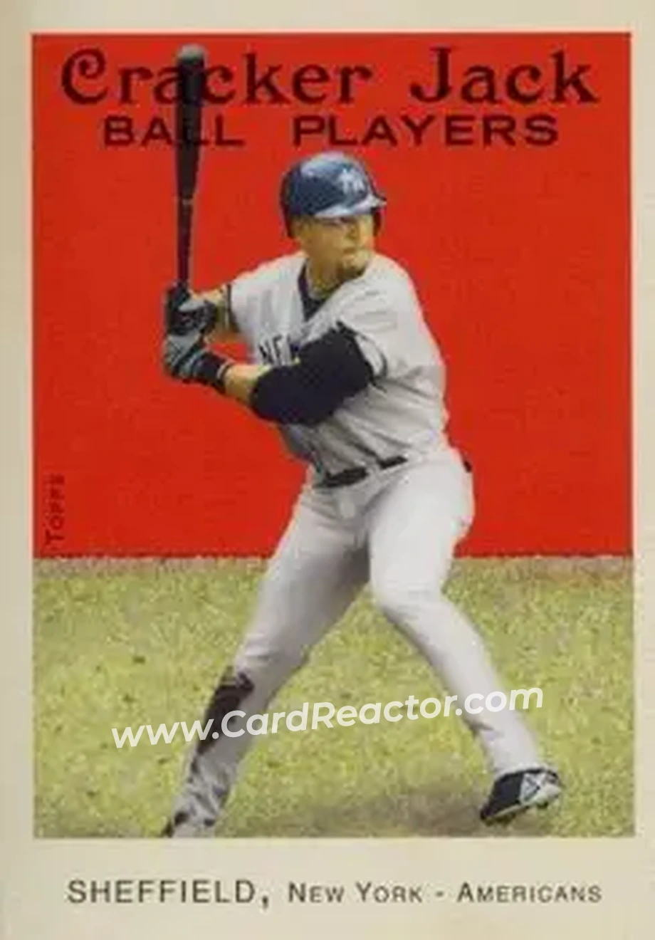 2004 Topps Cracker Jack #95b - Gary Sheffield - New York Yankees - Front
