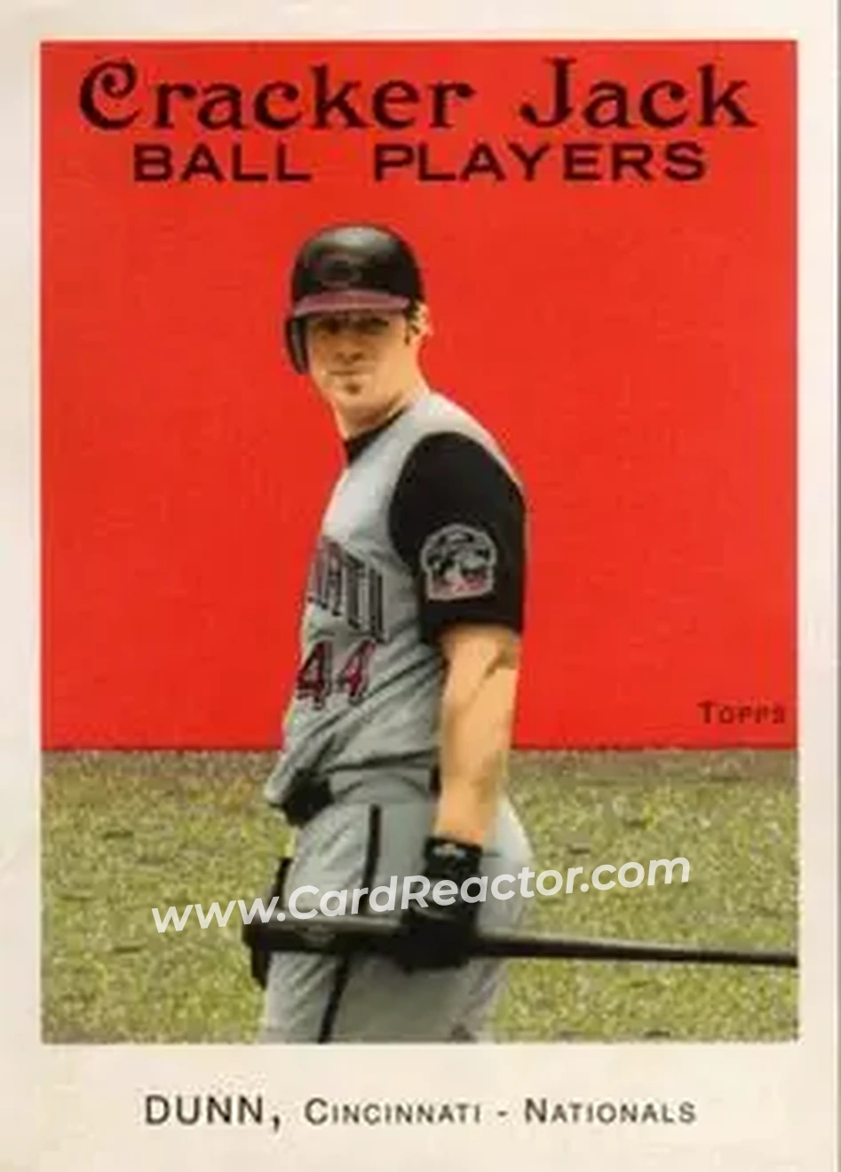 2004 Topps Cracker Jack #97 - Adam Dunn - Cincinnati Reds - Front