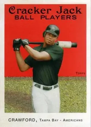 2004 Topps Cracker Jack #98 - Carl Crawford - Tampa Bay Devil Rays