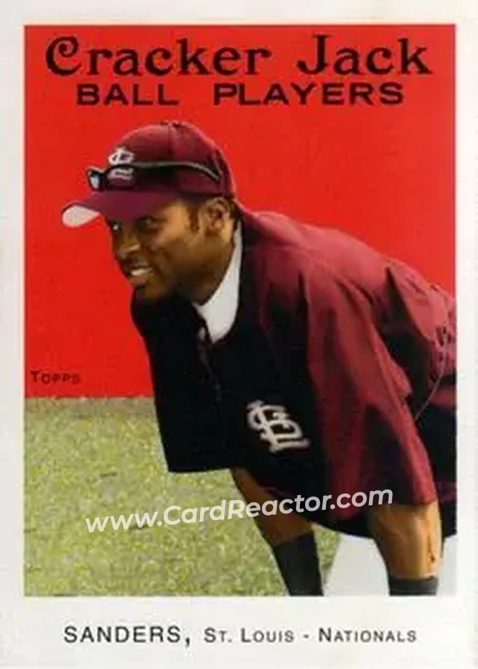 2004 Topps Cracker Jack #99 - Reggie Sanders - St. Louis Cardinals - Front