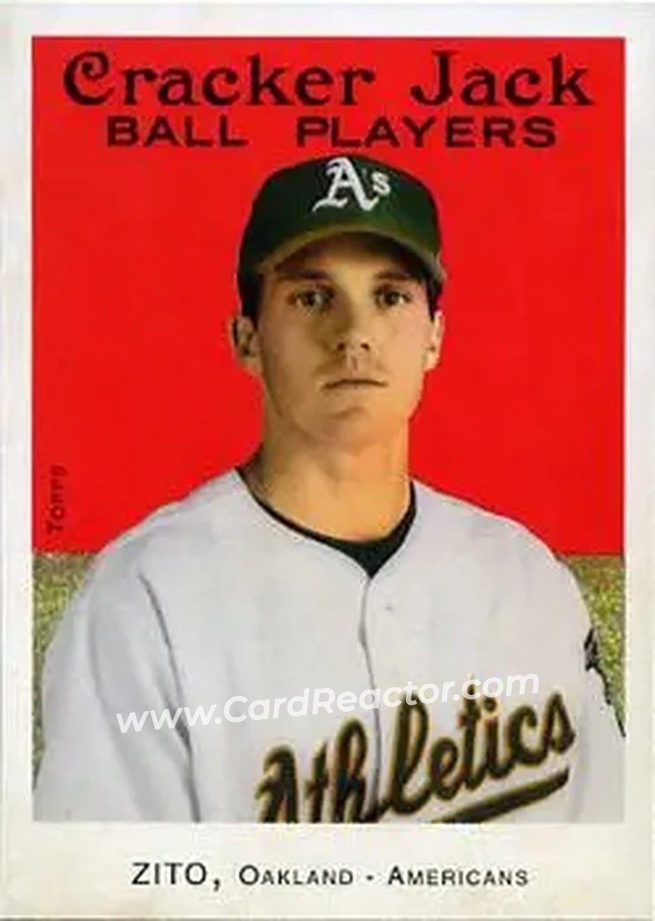 2004 Topps Cracker Jack #102 - Barry Zito - Oakland Athletics - Front