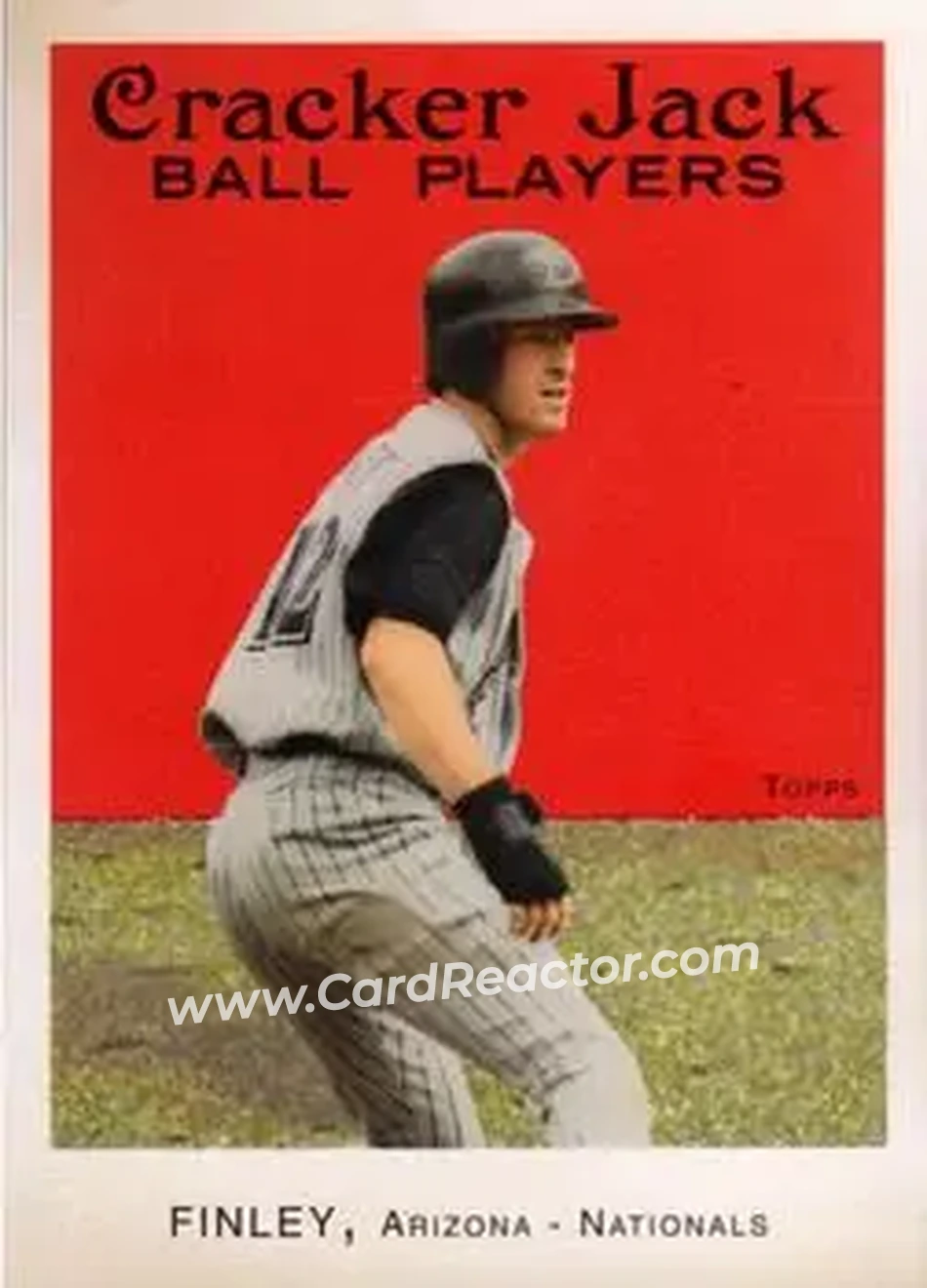 2004 Topps Cracker Jack #106 - Steve Finley - Arizona Diamondbacks - Front