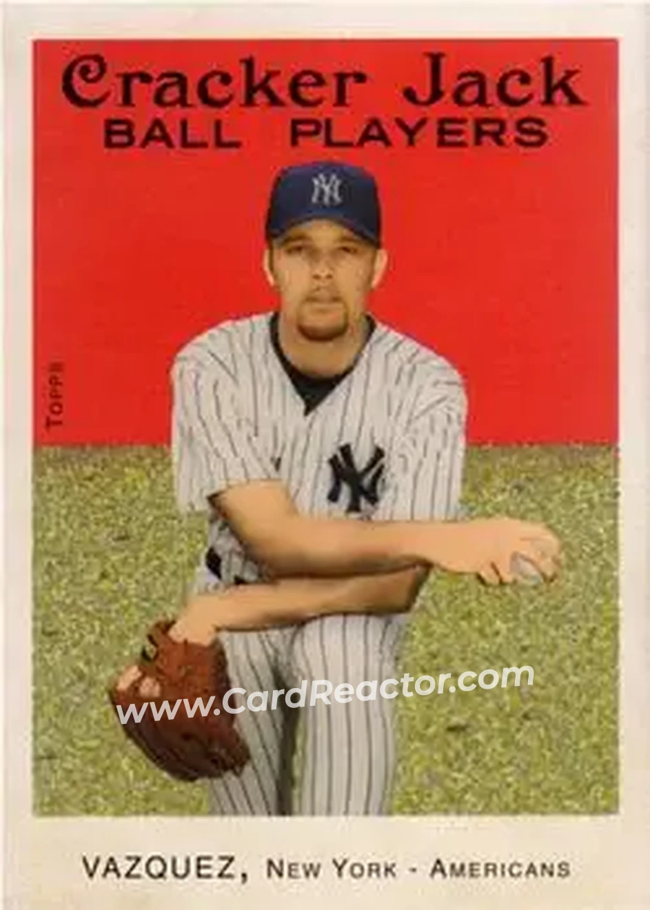 2004 Topps Cracker Jack #112 - Javier Vazquez - New York Yankees - Front