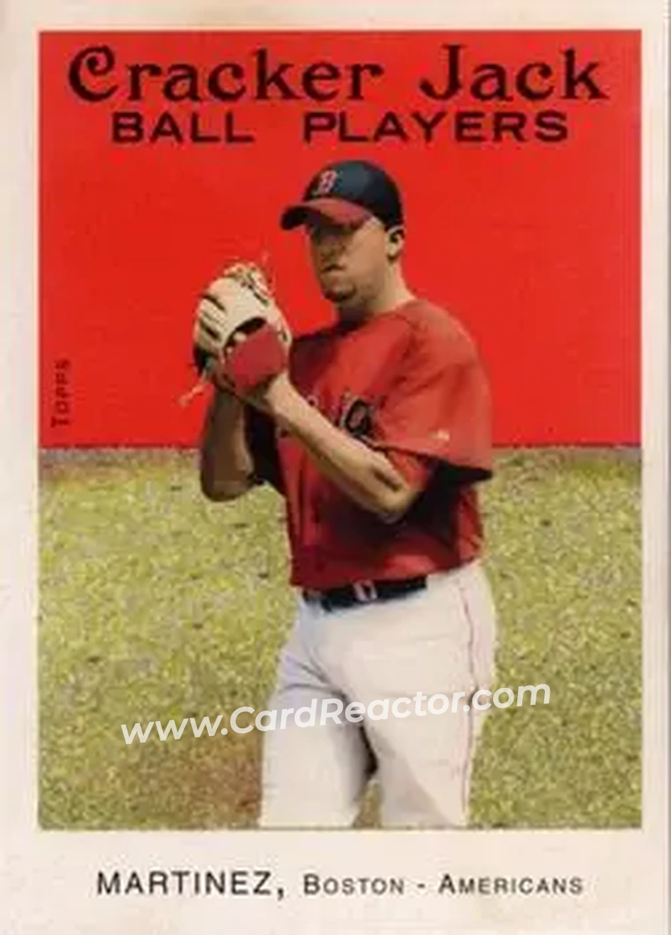 2004 Topps Cracker Jack #120 - Pedro Martinez - Boston Red Sox - Front