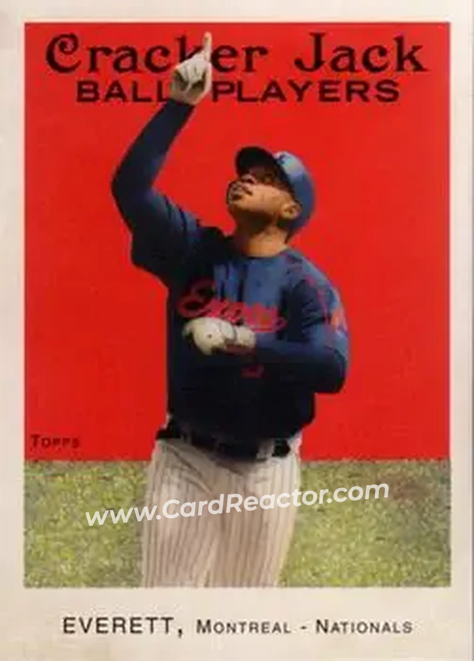 2004 Topps Cracker Jack #122 - Carl Everett - Montreal Expos - Front