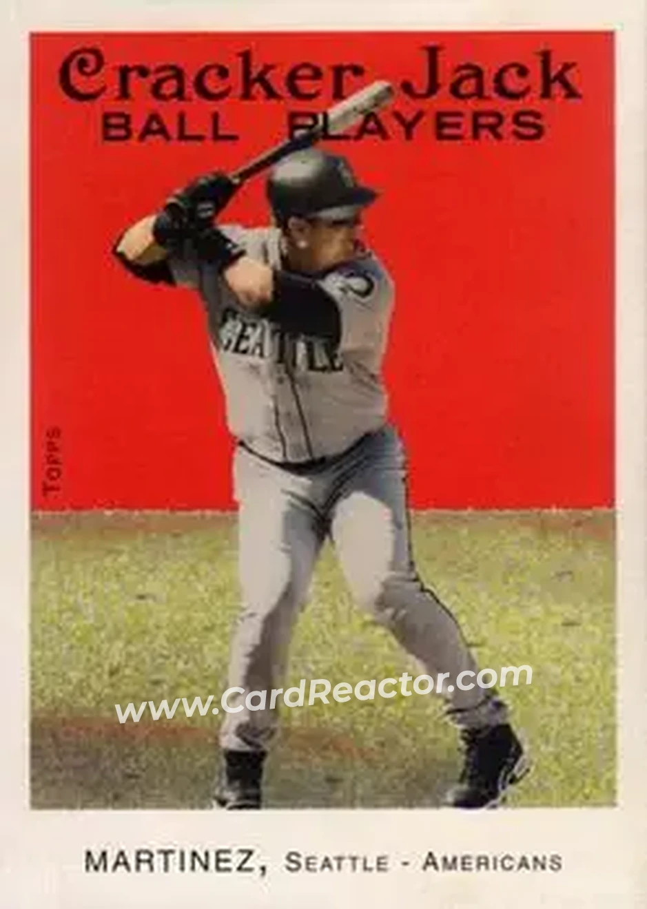 2004 Topps Cracker Jack #159 - Edgar Martinez - Seattle Mariners - Front