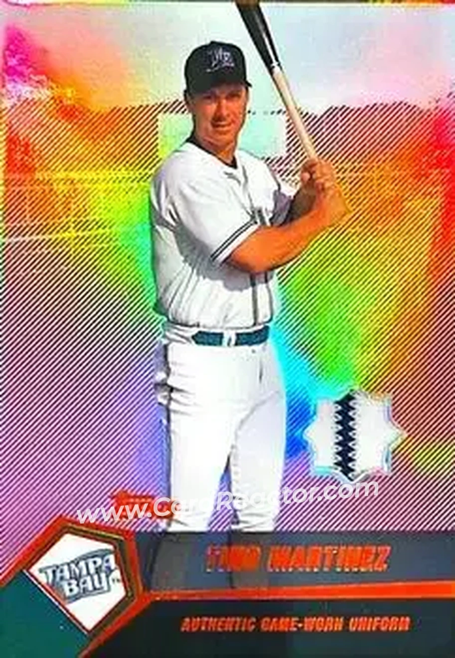2004 Topps Clubhouse Collection - Red Relics #TM - Tino Martinez - Tampa Bay Devil Rays - Front