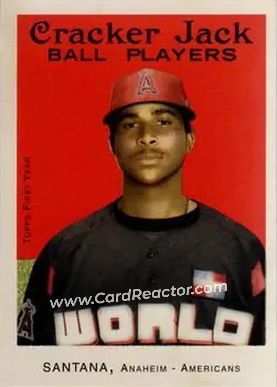2004 Topps Cracker Jack #215 - Ervin Santana - Anaheim Angels - Front