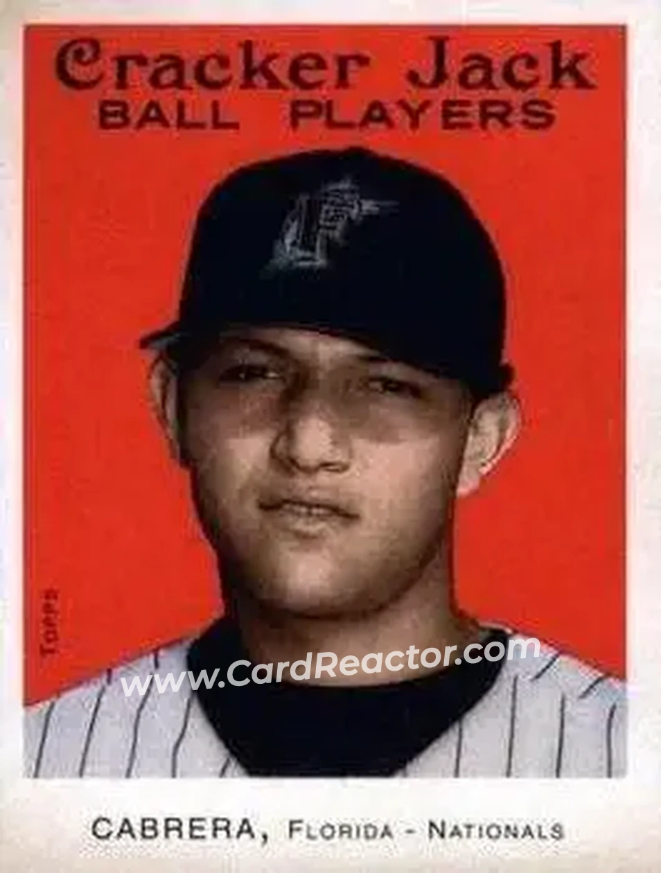 2004 Topps Cracker Jack #226 - Miguel Cabrera - Florida Marlins - Front 2004 Topps Cracker Jack #226 - Miguel Cabrera - Florida Marlins - Front