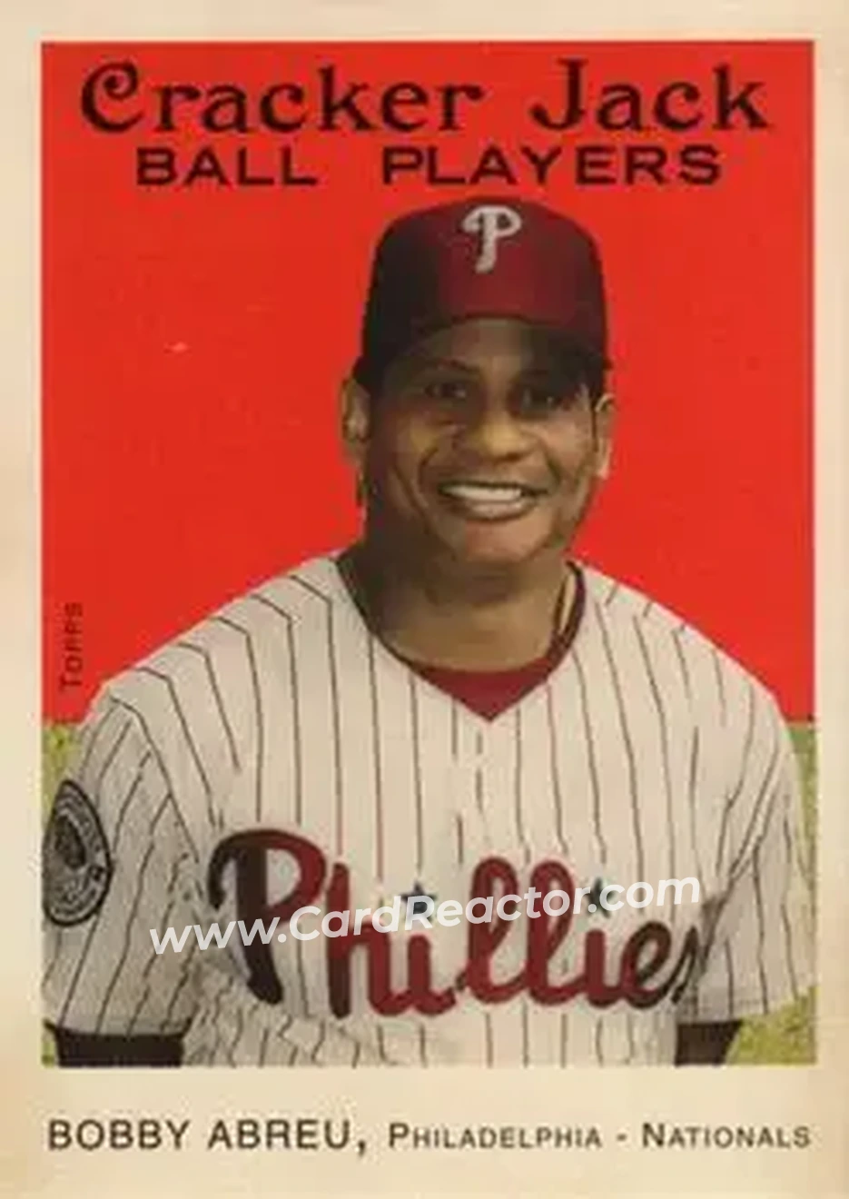 2004 Topps Cracker Jack #5 - Bob Abreu - Philadelphia Phillies - Front