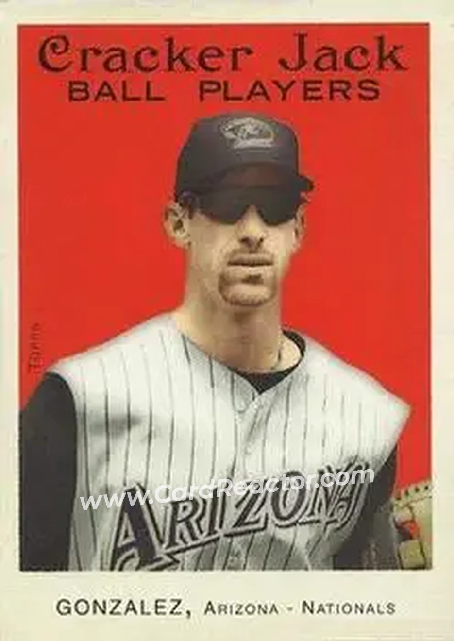 2004 Topps Cracker Jack #10 - Luis Gonzalez - Arizona Diamondbacks - Front