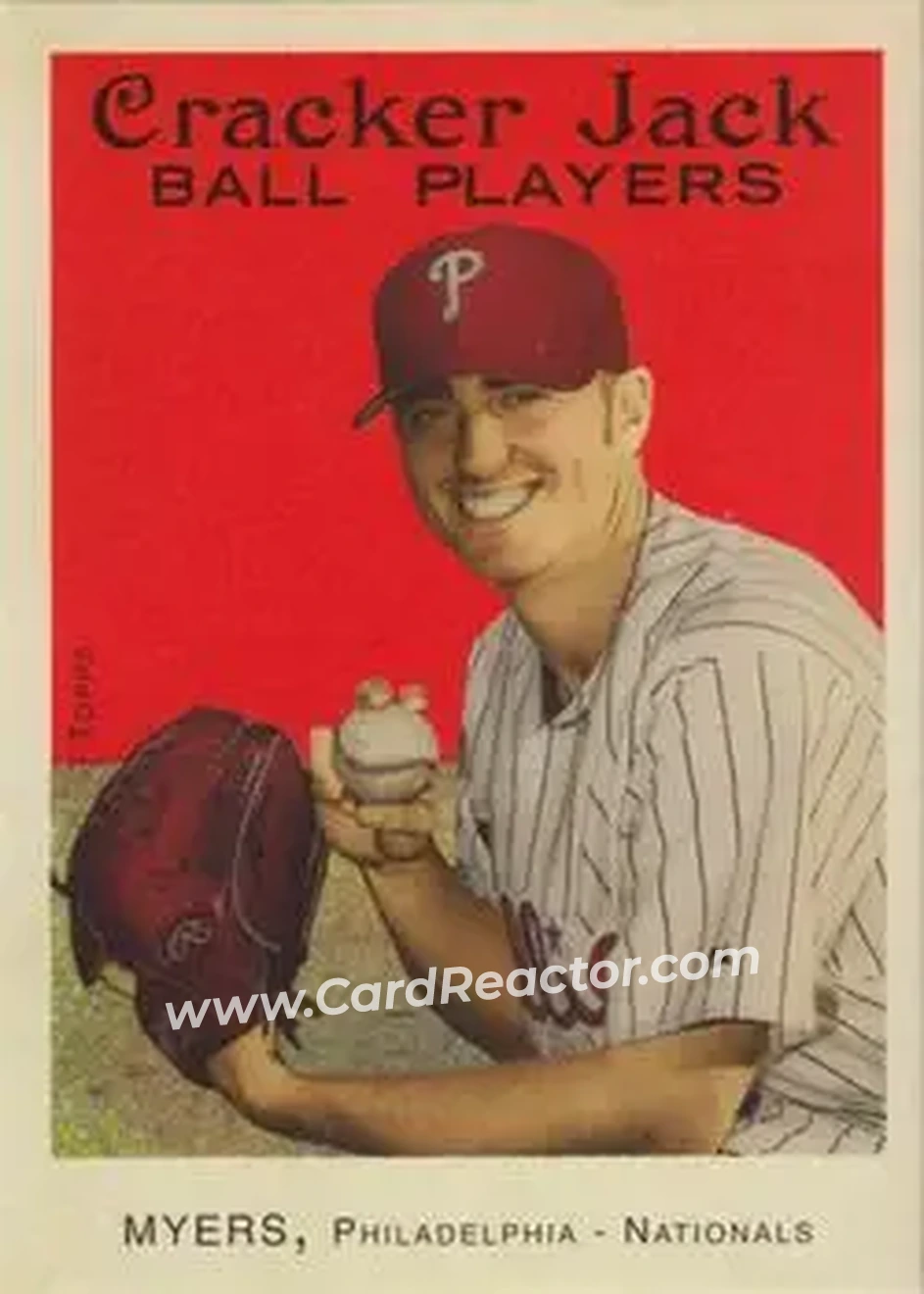 2004 Topps Cracker Jack #19 - Brett Myers - Philadelphia Phillies - Front