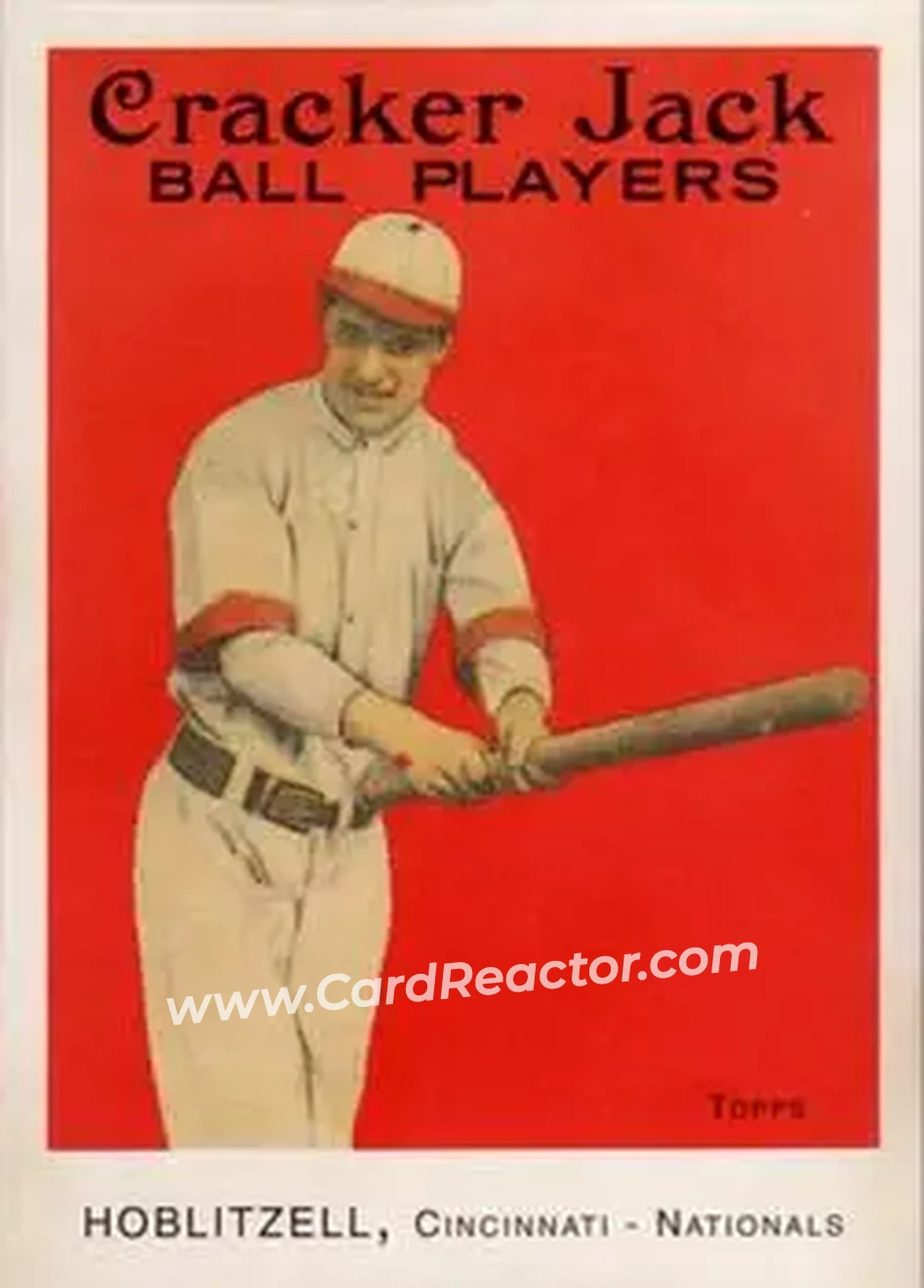 2004 Topps Cracker Jack #55b - Dick Hoblitzell - Cincinnati Reds - Front
