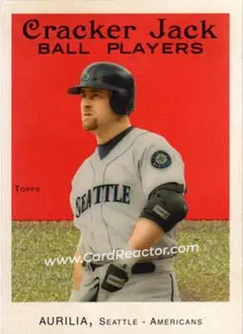 2004 Topps Cracker Jack #128 - Rich Aurilia - Seattle Mariners - Front