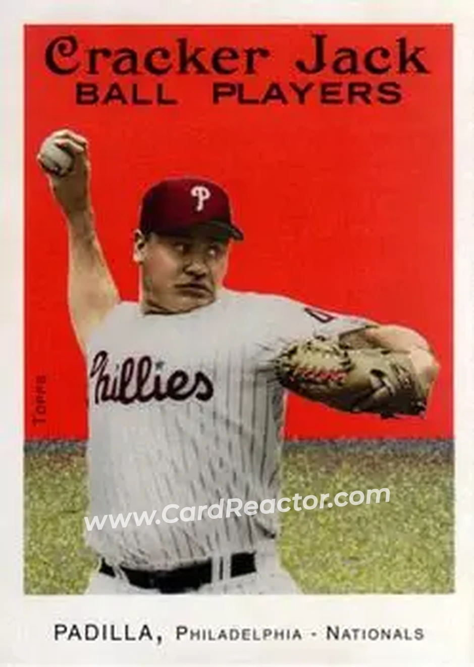 2004 Topps Cracker Jack #129 - Vicente Padilla - Philadelphia Phillies - Front