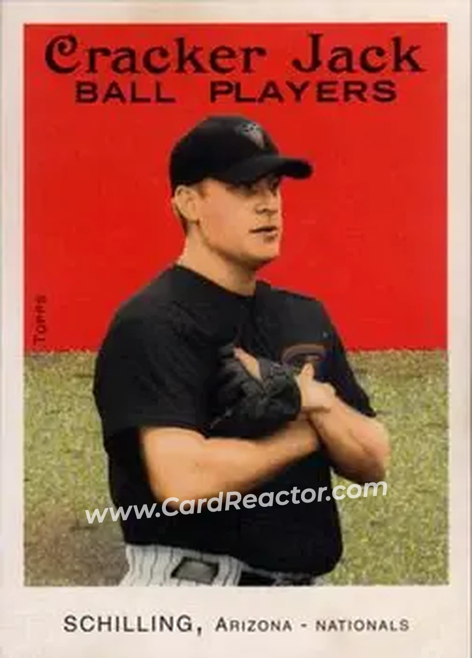 2004 Topps Cracker Jack #140 - Curt Schilling - Arizona Diamondbacks - Front